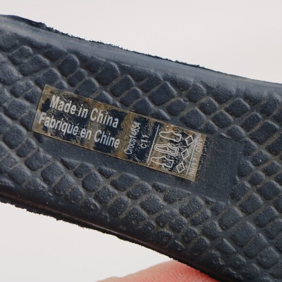 CROCS Boys Crocband II Sandal Size C 11 Big Kid 5y+ Navy Blue Adjustable Strap - Picture 10 of 11